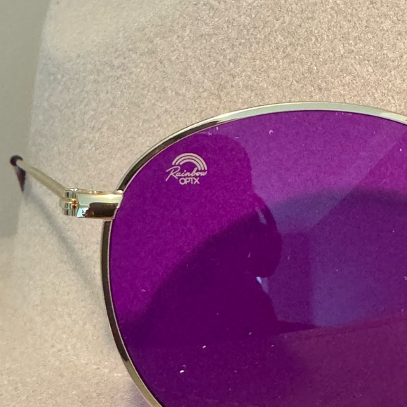 Purple Round Lens Sunglasses - Picture 3 of 4